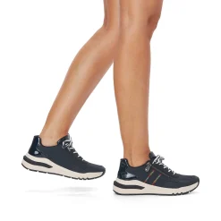 Rieker Women'S Sneaker Low Navy Blue