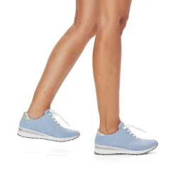 Rieker Women'S Sneaker Low Sky Blue