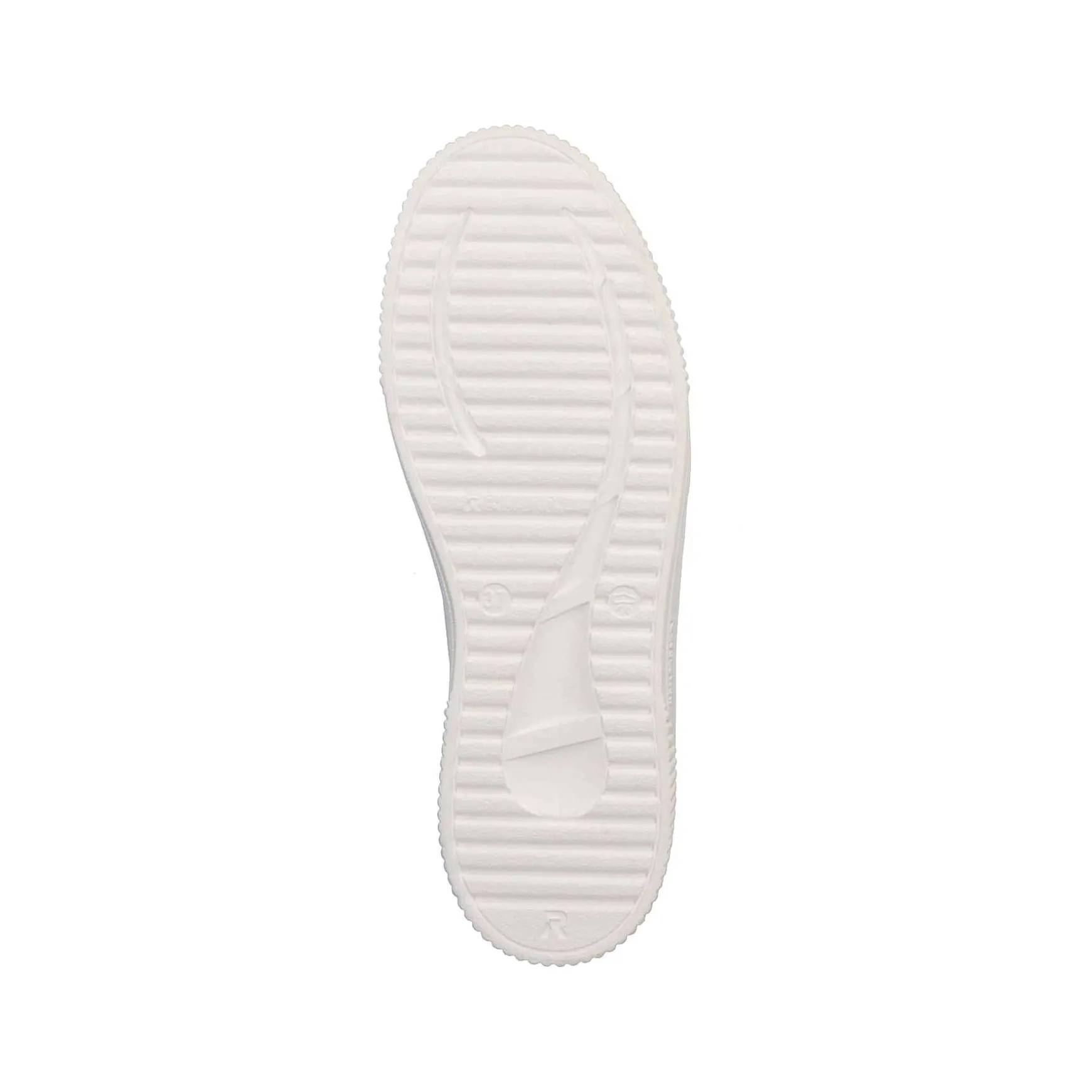Rieker Women'S Sneaker Low Swan-White Stone-Grey