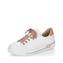 Rieker Women'S Sneaker Low Pearl White