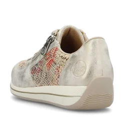 Rieker Women'S Sneaker Low Beige Multi-Metallic