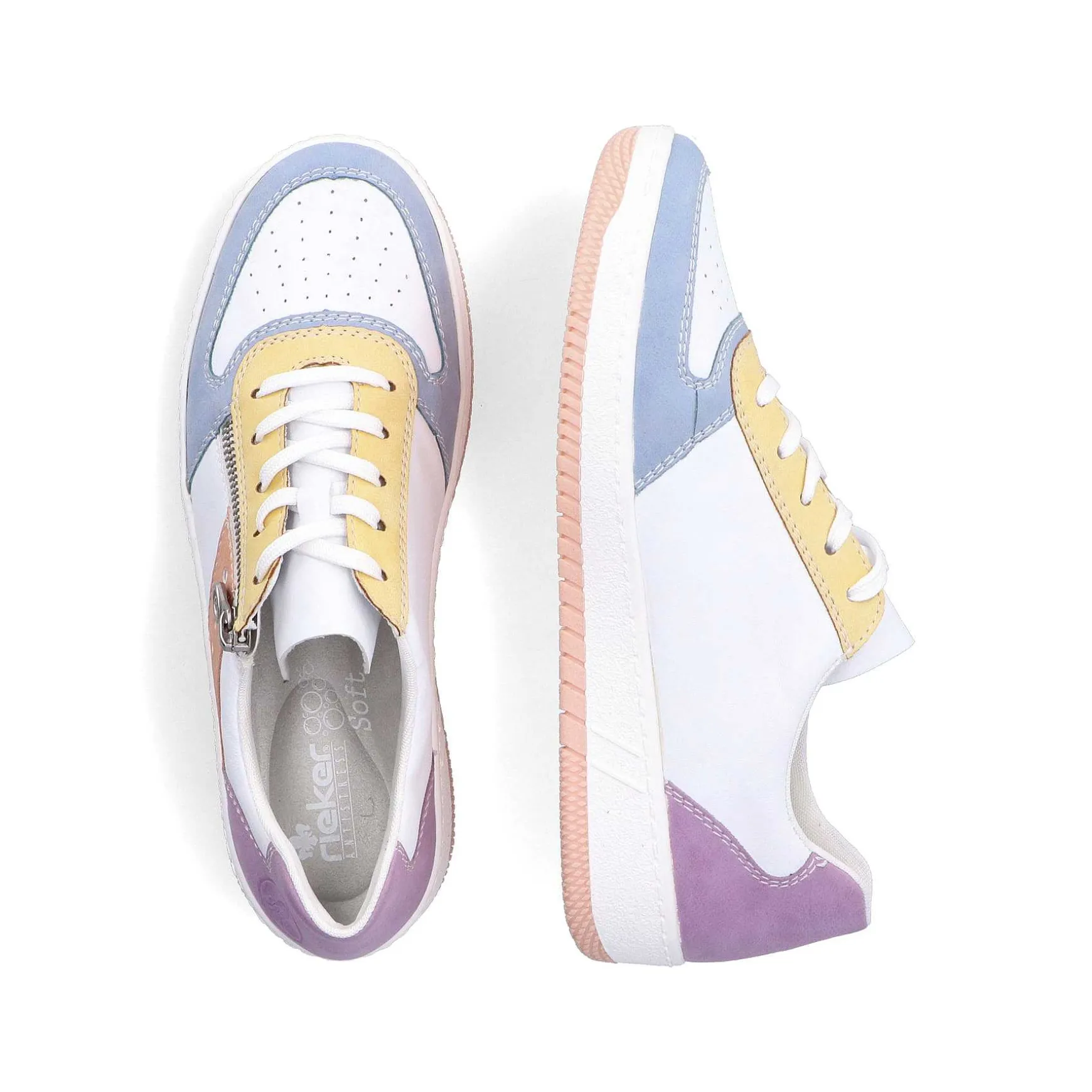 Rieker Women'S Sneaker Low White-Colorful