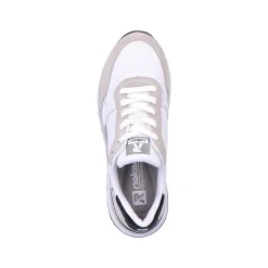 Rieker Women'S Sneaker Low Swan-White Arctic-Grey Zebra