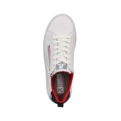 Rieker Women'S Sneaker Low Snow-White True-Red