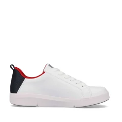 Rieker Women'S Sneaker Low Snow-White True-Red