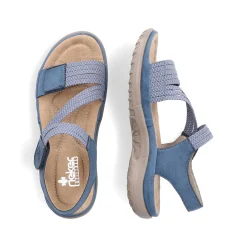 Rieker Women'S Strappy Sandals Sky Blue