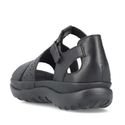 Rieker Women'S Strappy Sandals Glossy Black