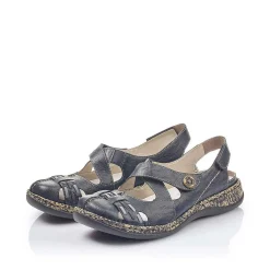 Rieker Women'S Strappy Sandals Navy Blue