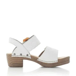Rieker Women'S Strappy Sandals Pearl White