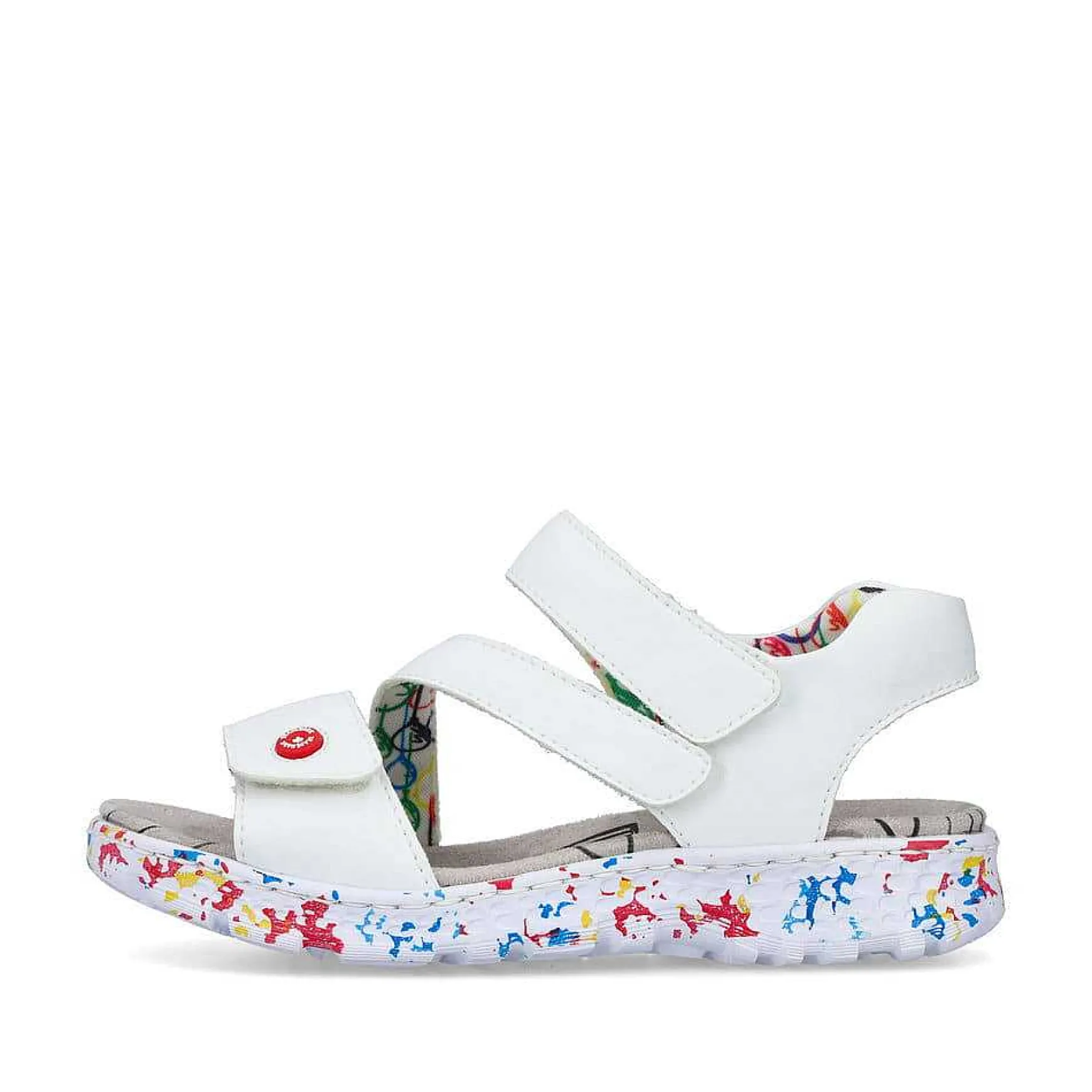 Rieker Women'S Strappy Sandals Lily White