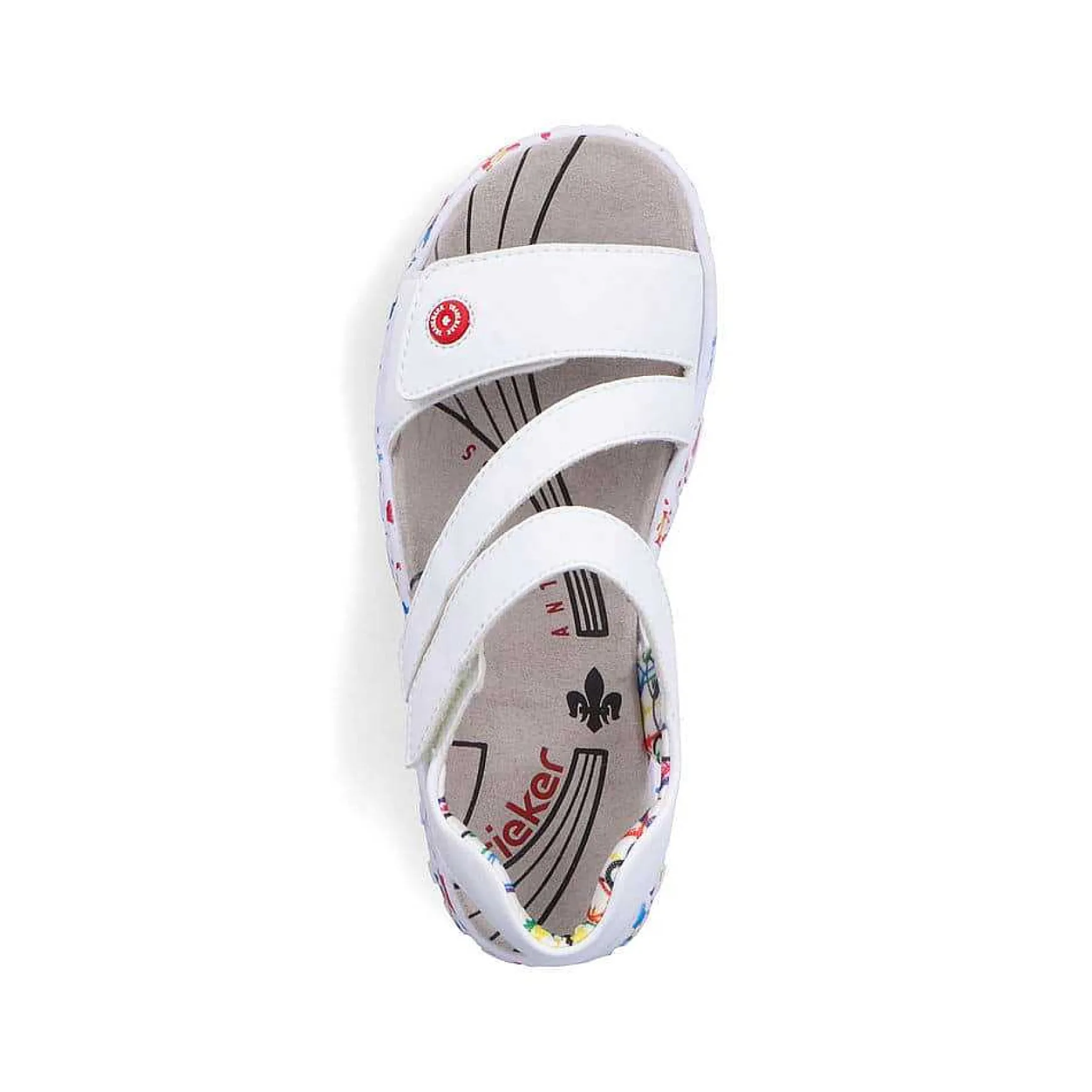 Rieker Women'S Strappy Sandals Lily White