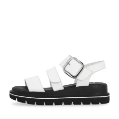 Rieker Women'S Strappy Sandals Pearl White