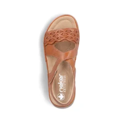 Rieker Women'S Strappy Sandals, Nut Brown