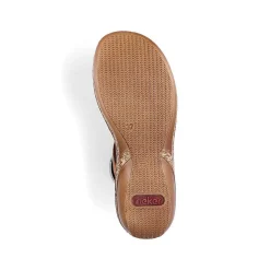 Rieker Women'S Strappy Sandals Caramel Brown