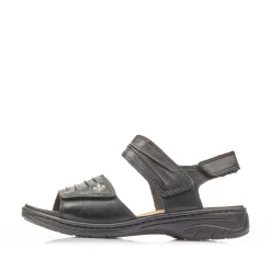 Rieker Women'S Strappy Sandals Night Black