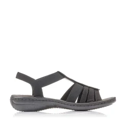Rieker Women'S Strappy Sandals Jet Black