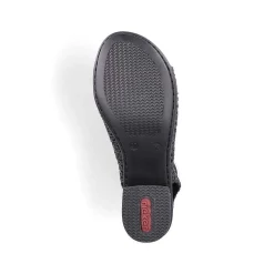 Rieker Women'S Strappy Sandals Jet Black