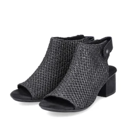 Rieker Women'S Strappy Sandals Jet Black