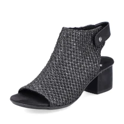 Rieker Women'S Strappy Sandals Jet Black