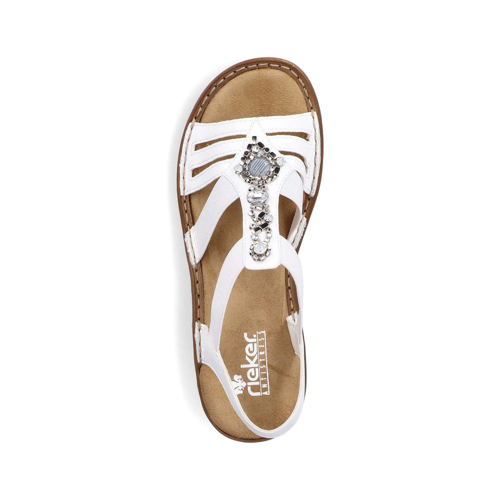 Rieker Women'S Strappy Sandals Lily White