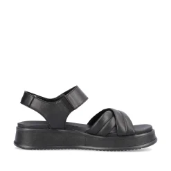 Rieker Women'S Strappy Sandals Midnight Black