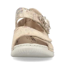 Rieker Women'S Strappy Sandals Multi-Cream
