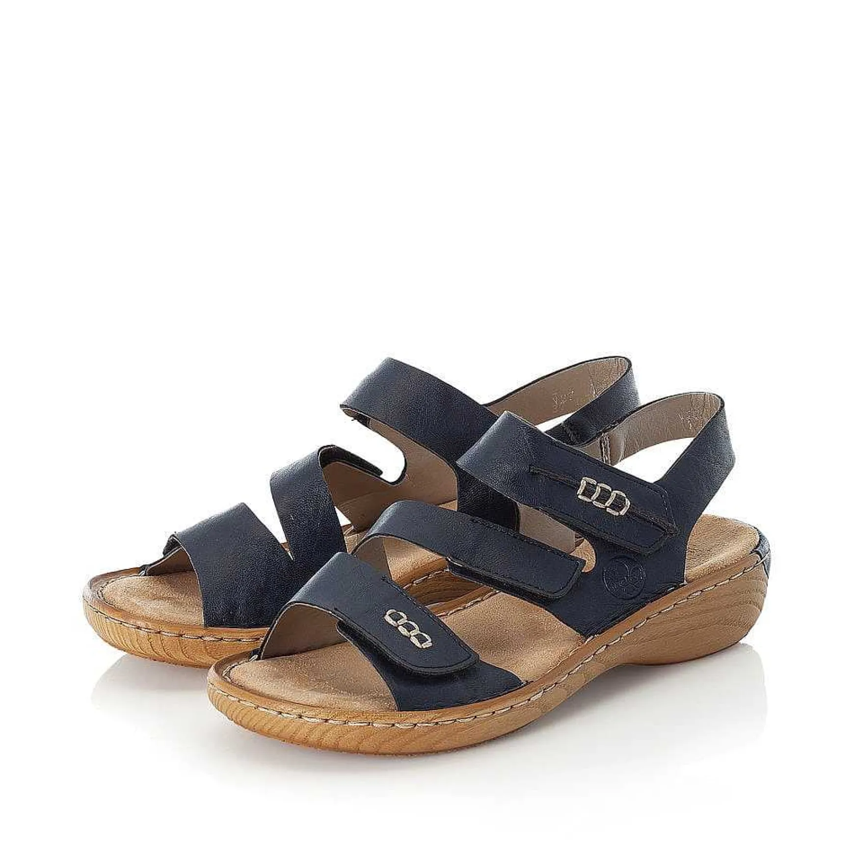 Rieker Women'S Strappy Sandals Pacific Blue