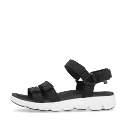 Rieker Women'S Trekking Sandals Deep Black