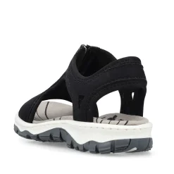 Rieker Women'S Trekking Sandals Jet Black