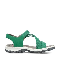 Rieker Women'S Trekking Sandals Grass Green