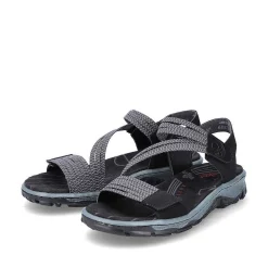 Rieker Women'S Trekking Sandals Graphite Black