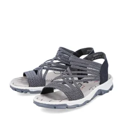 Rieker Women'S Trekking Sandals Pacific Blue