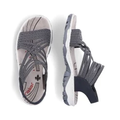 Rieker Women'S Trekking Sandals Pacific Blue
