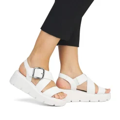 Rieker Women'S Wedge Sandals Antique White