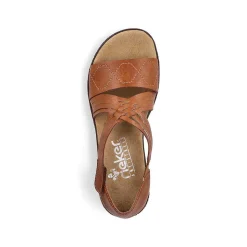 Rieker Women'S Wedge Sandals Copper