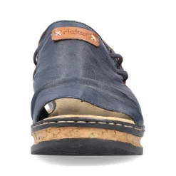 Rieker Women'S Wedge Sandals Pacific Blue